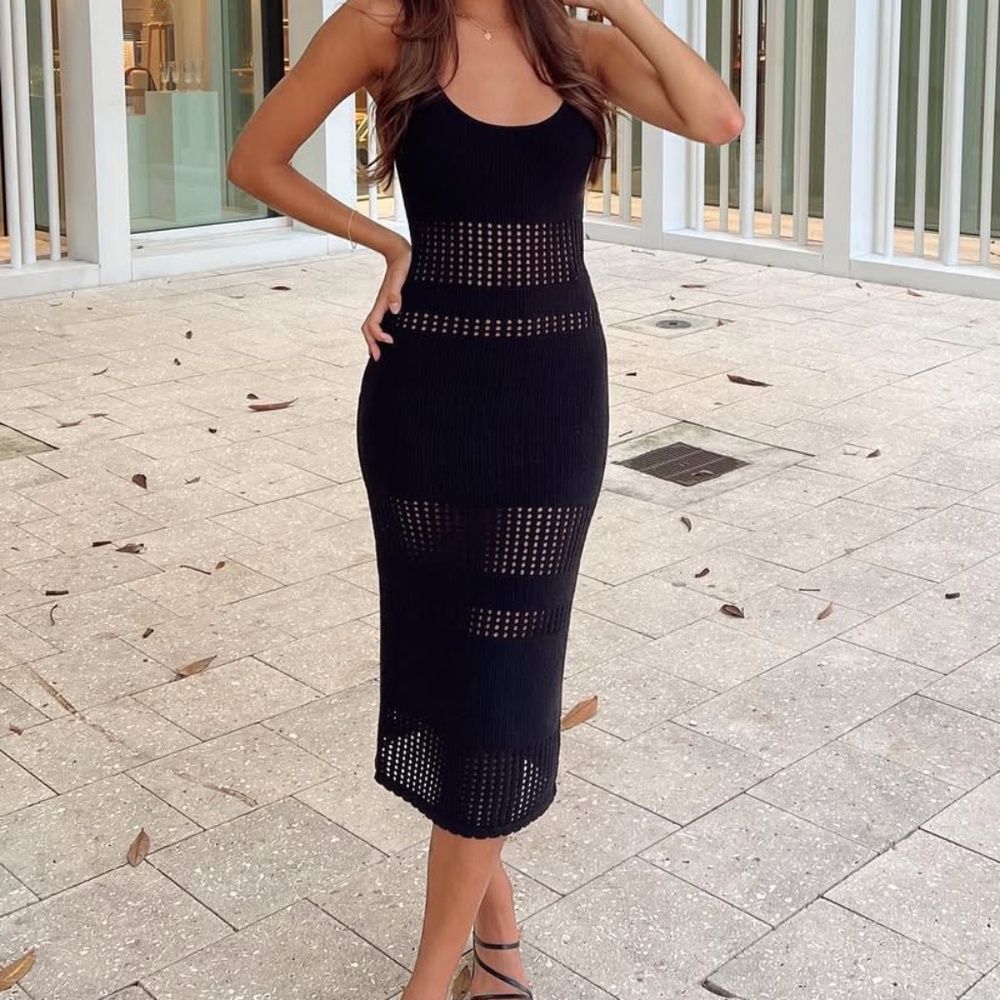 Forever 21 Open Knit Midi Dress